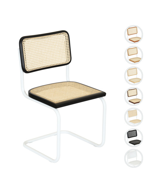 Breuer Chair Company Cesca Cane Cantilever Side Chair w/ Chrome