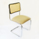 Breuer Chair Company Cesca Chair in Chrome with Tweed Cushion Seat and Cane Back in Black